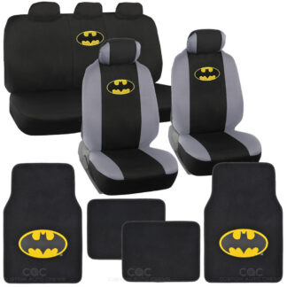 Batman Car Seat Covers and Floor Mats